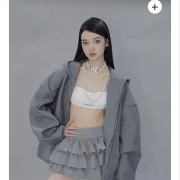 andwang kirakira 집업 후드티 그레이 M