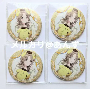 이치카와 히나나 샤이니 컬러즈 산리오 콜라보 글리터 캔뱃지 4개 세트