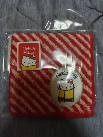 헬로키티전 스트라이프 타월 25 x 25cm