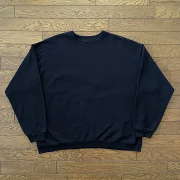 Hanes 맨투맨 블랙 무지 XL