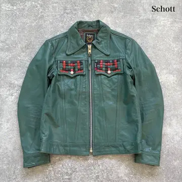 [ schott ] 샷 히피 자켓 가죽 자켓