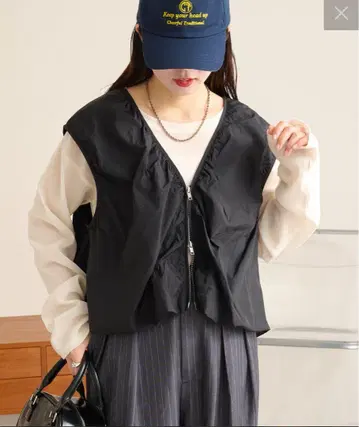 차오패닉 티피 # 시어 나일론 벌룬 베스트