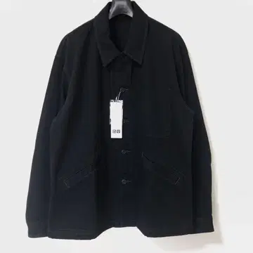 [ 새상품 ] UNIQLO U 오버 사이즈 컬러 데님 자켓 블랙 XL