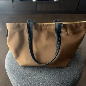에르베샤 펠리에 브라운 나일론 토트백