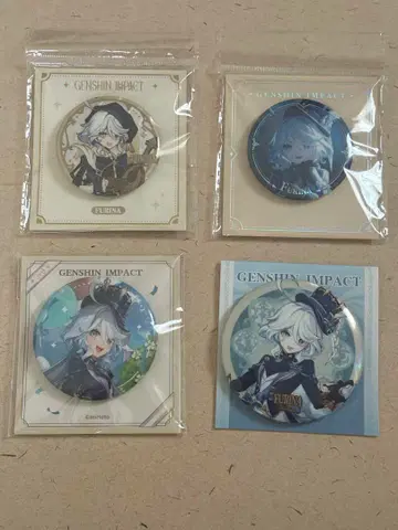 원신 프리나 캔뱃지 4개 세트