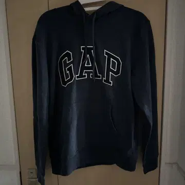 GAP 네이비 후드 부착 속기모 후드티 XS