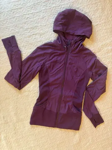 룰루레몬 리버서블 후드티 보라색