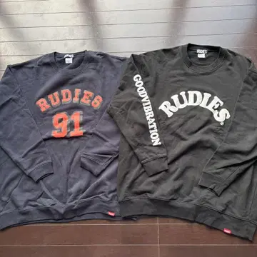 RUDIES 크루넥 맨투맨 XXL 2세트