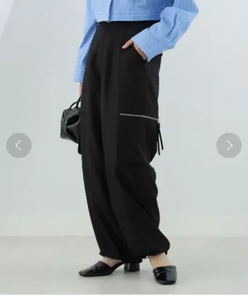Ray BEAMS 지퍼 포켓 카고 팬츠
