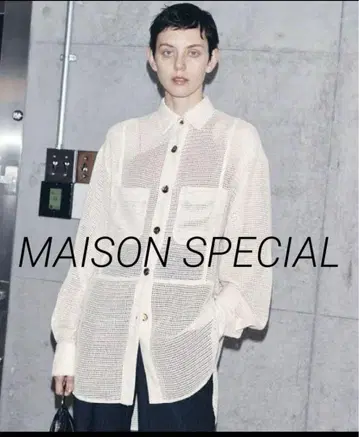 MAISON SPECIAL 메쉬 셔츠