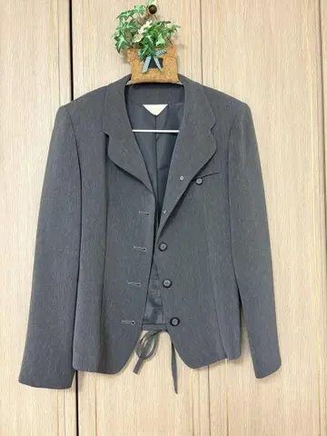 MARINE 마린 차콜 그레이 테일러드 자켓
