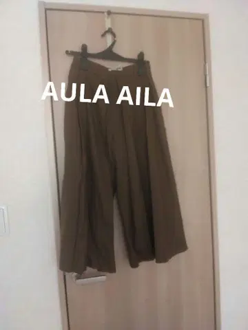 AULA AILA 와이드 플리츠 팬츠