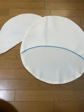 면 보정 패드 부착 스카이블루 시로무쿠 양장용