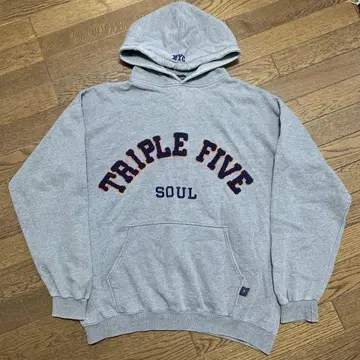 TRIPLE FIVE SOUL 그레이 후드티