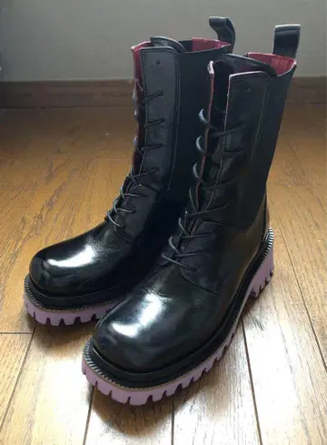 [ 새상품급 ] 여성용 통굽 레이스업 부츠 36 (23.5cm)
