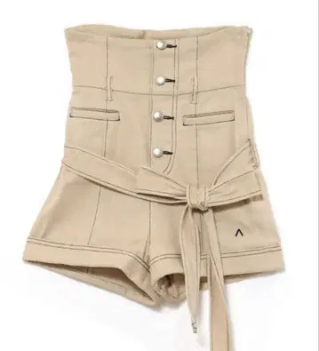 Highwaist ribbon pants beige ANDMARY