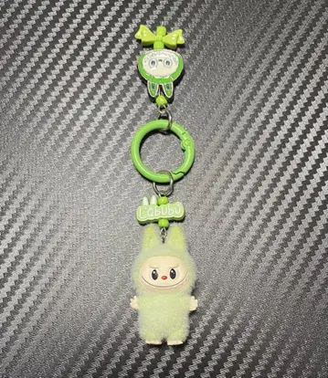 Labubu 봉제 인형풍 키링 그린