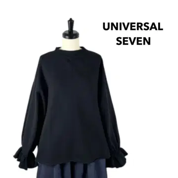 새상품 UNIVERSAL SEVEN 센트럴 쭈리 개더 슬리브 PO 블랙