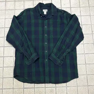 00s L.L.bean 블랙워치 체크 플란넬 셔츠