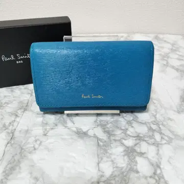 [새상품급] Paul Smith 파랑 가죽 키케이스