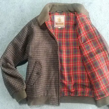 레어 바라쿠타 해링턴 자켓 G9 트위드 울 하운드투스