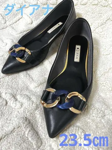 DIANA 블랙 스틸레토 펌프스