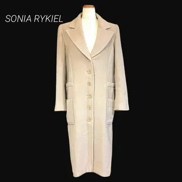 소니아 리키엘 울 롱 코트 베이지 핑크 프랑스제 a5i006
