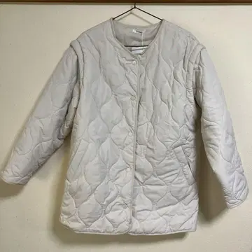 시마무라 Lutique 아이보리 퀼팅 자켓