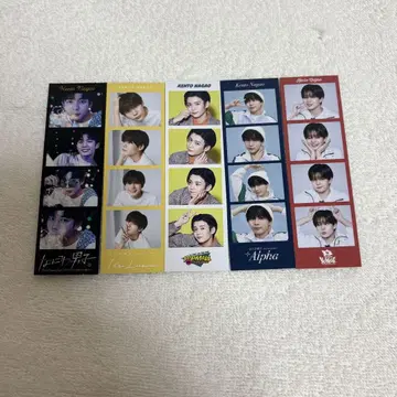 나니와단시 나가오 켄토 포토 카드 5장 세트