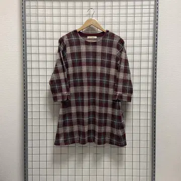 CROCODILE 체크 무늬 튜닉