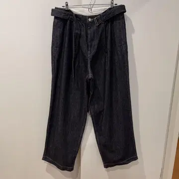Graphpaper Colorfast Denim Belted Pants