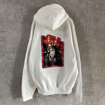XLARGE STARWARS 콜라보 후드 맨투맨 화이트 M 사이즈