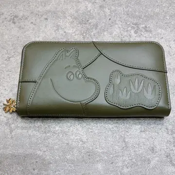 무민 장지갑 엠보 그린 지갑 그린 MOOMIN
