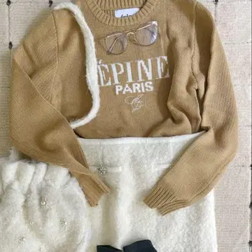 Epine paris knit 카멜 브라운 니트 에피