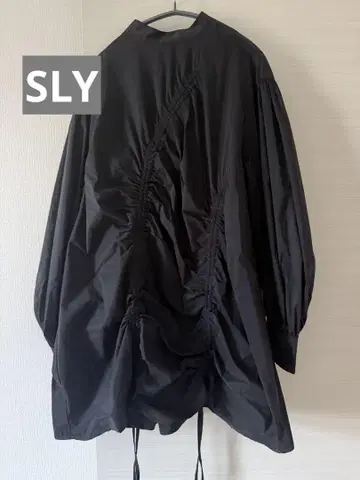 SLY 슬라이 셔링 원피스 블랙
