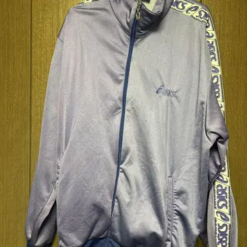 asics 보라색 집업 저지