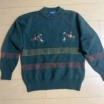 Monsieur de Paris vintage 니트 스웨터 green