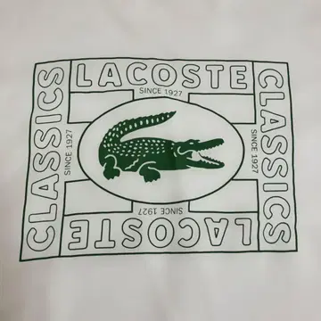 LACOSTE 클래식 로고 T셔츠 화이트
