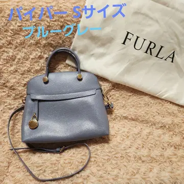 FURLA 파이퍼 블루 그레이 S 사이즈 핸드백