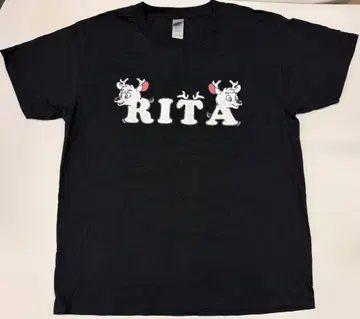 유즈 RITA 로고 T셔츠 L 사이즈 블랙