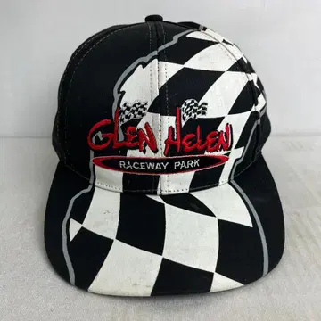 [ USA 구제 의류 ] Glen Helen 체크 레이싱 빈티지 캡