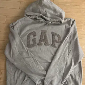 GAP 그레이 후드 부착 후드티 L 사이즈