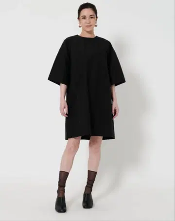 뷰티앤유스 코튼 나일론 백 벨트 미니 원피스