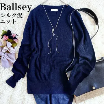 [ 실크 혼방 ] Ballsey 보르지 울 실크 드롭 숄더 니트