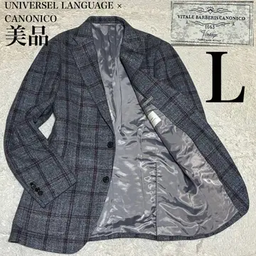 UNIVERSEL LANGUAGE x CANONICO 네이비 체크