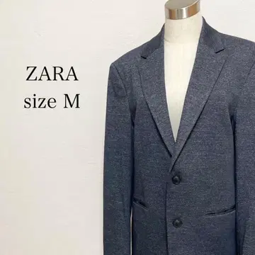 [ 자라 ZARA ] M 상의 자켓 긴팔 그레이 안감 있음 남성용