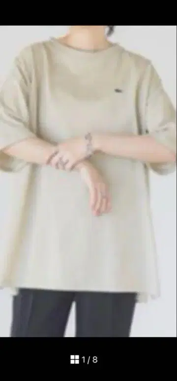 라코스테 x 비밍 by 빔즈 별주 하프 슬리브 T셔츠