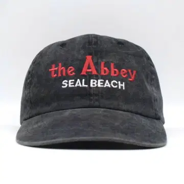 the abbey 레스토랑 기업 자수 캡 블랙 데님 구제 의류
