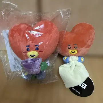 BT21 TATA 봉제 인형 2체 세트