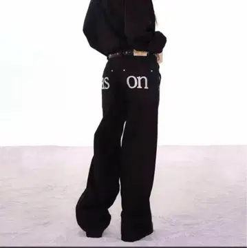 as'on 아즈온 SMOG WIDE PANTS 블랙 ason 한국